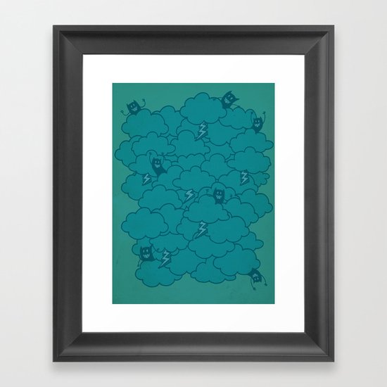 Sky Storm Framed Art Print