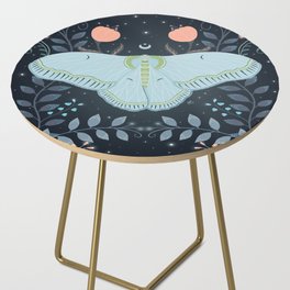 Blue moth Side Table