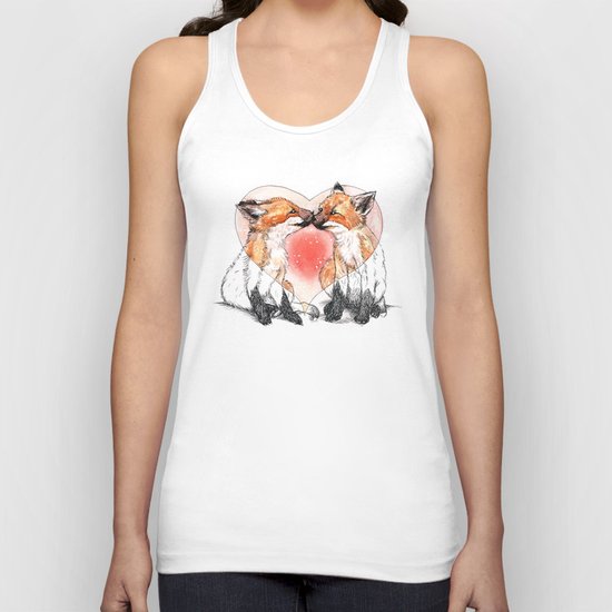 baby fox love Unisex Tank Top