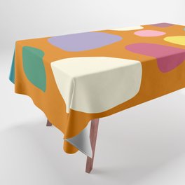 Geometric minimal color stone composition 10 Tablecloth
