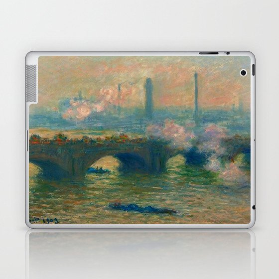 Claude Monet Waterloo Bridge, Gray Day ,No.1, Laptop & iPad Skin