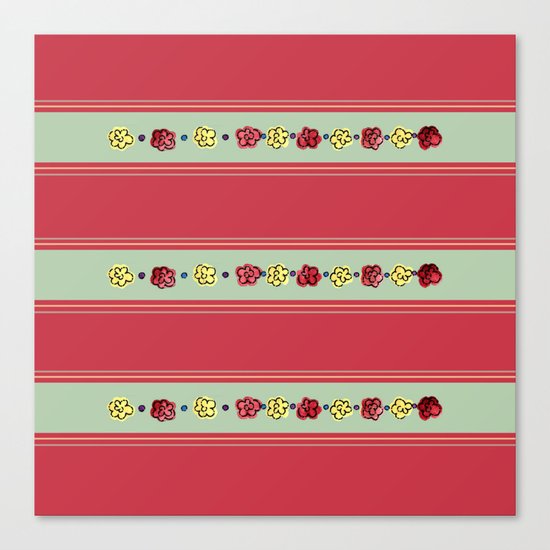 A Rosey Outlook Red Canvas Print