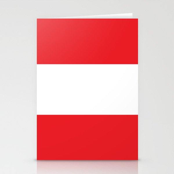 Austria Flag Print Austria Country Pride Patriotic Stationery Cards