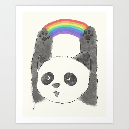 panda beam Art Print