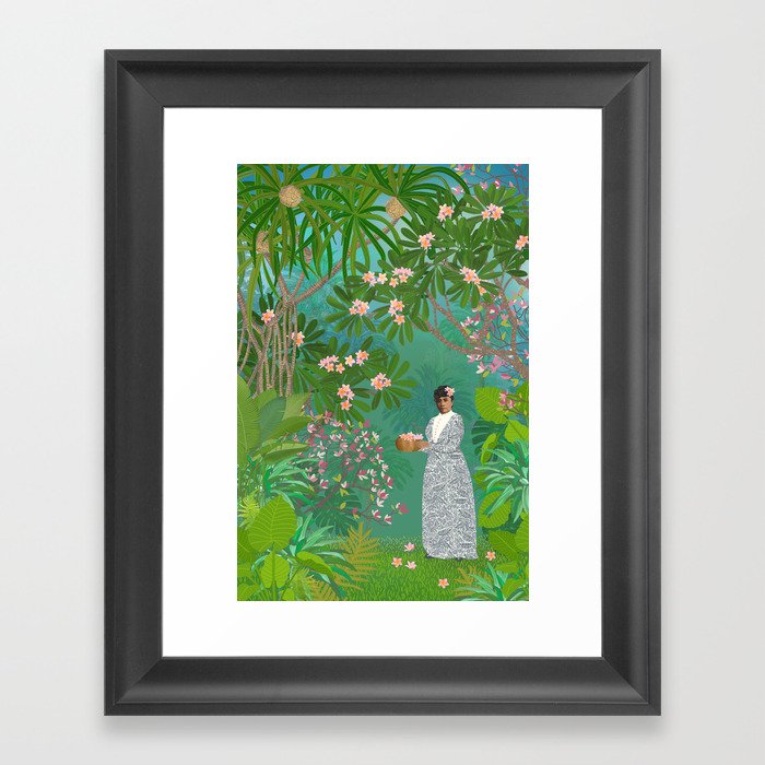 Queen Liliʻuokalani Peaceful Moments Framed Art Print