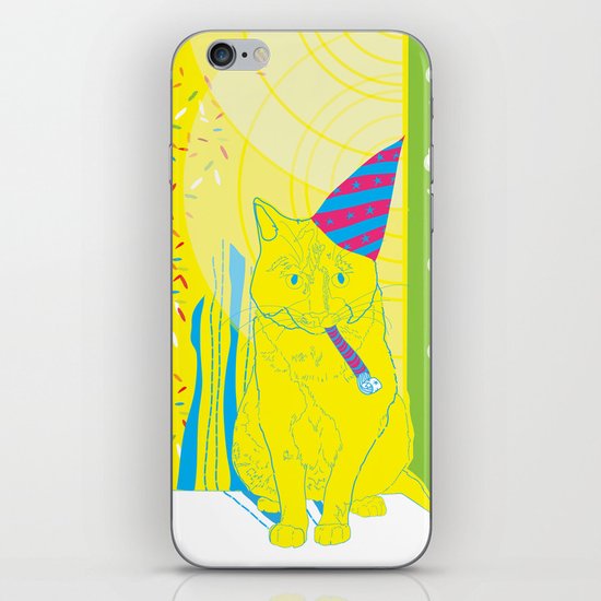 Party Cat iPhone & iPod Skin