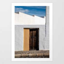 Old door architecture | Yaiza Lanzarote | Minimal fine art print travel photography | Art Print