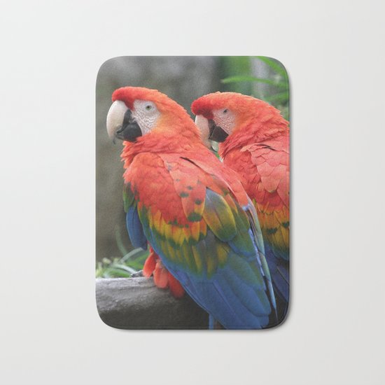 Scarlet Macaw Bath Mat