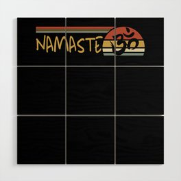 Namaste Sign  Yoga Meditation Spiritual Yogi Yoga Lovers Wood Wall Art