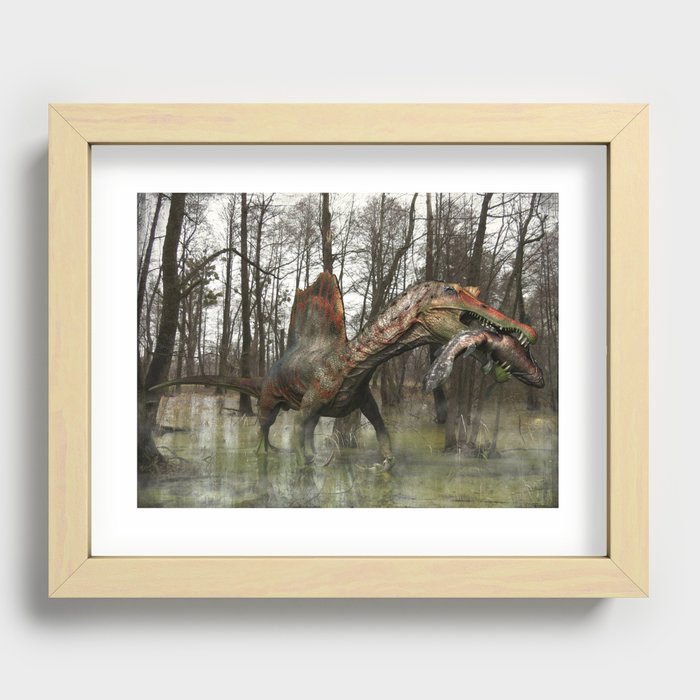Spinosaurus Recessed Framed Print