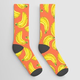 Bananas watercolor Socks