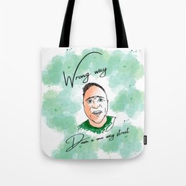 Linny Potrait with quote Tote Bag