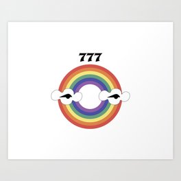 Rainbow 777 Art Print