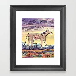 Sacred Mustang Framed Art Print
