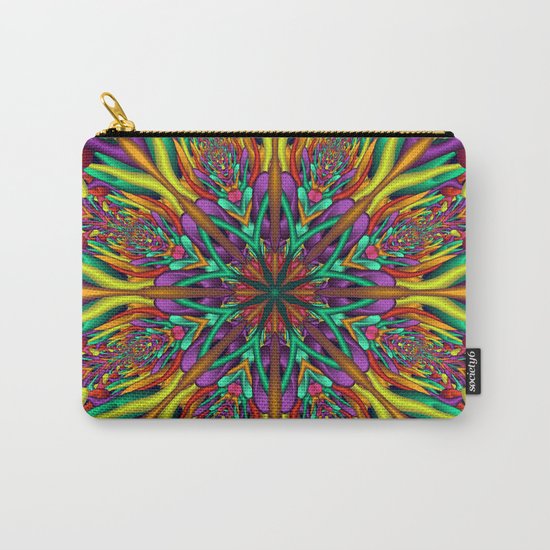Crazy colors 3D mandala Carry-All Pouch