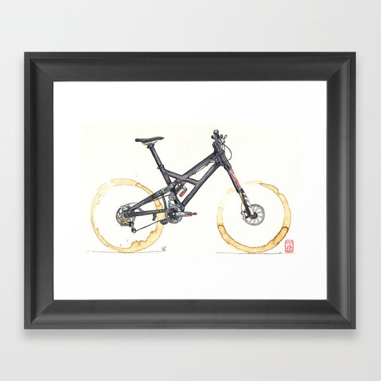 Coffee Wheels #05 Framed Art Print