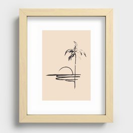 Abstract Landscape Recessed Framed Print