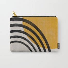 Rainbow and Sun Mid century shapes Carry-All Pouch