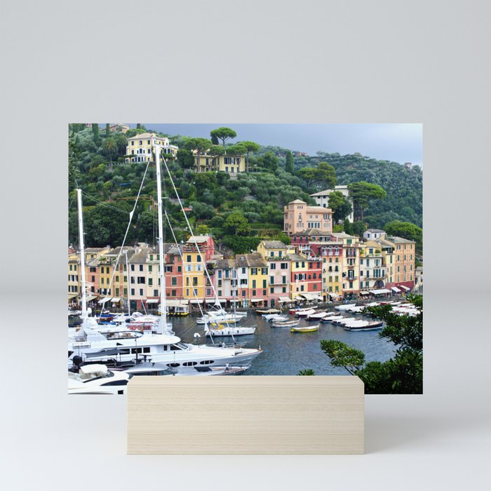 Portofino Harbour Italy Mini Art Print