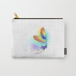 Splendid Rainbow Hummingbird Carry-All Pouch