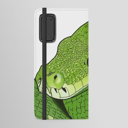 Green snake Android Wallet Case