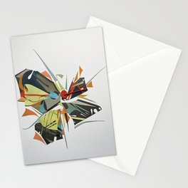 The Clock- Modern Abstract Floral Stationery Card
