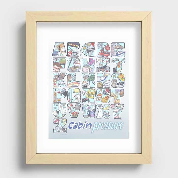 Cabin Pressure - From A to Z Recessed Framed Print