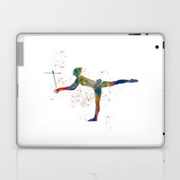 Rhythmic gymnastics in watercolor Laptop Skin