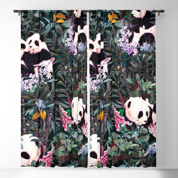 Rainforest Pandas Blackout Curtain