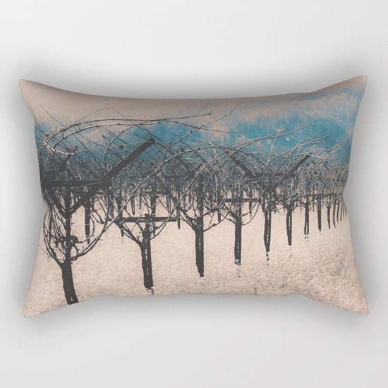 Winter Vineyard II - Nature's Orchestra Rectangular Pillow