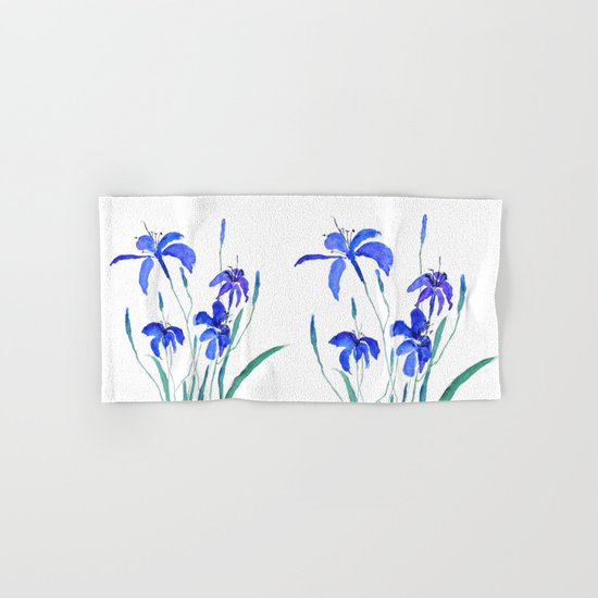 blue day lily Hand & Bath Towel