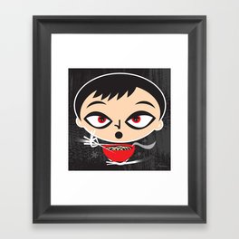 Noodle Boy Framed Art Print