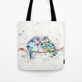 Mr & Mrs Snugglepots [pacific parrotlets] Tote Bag