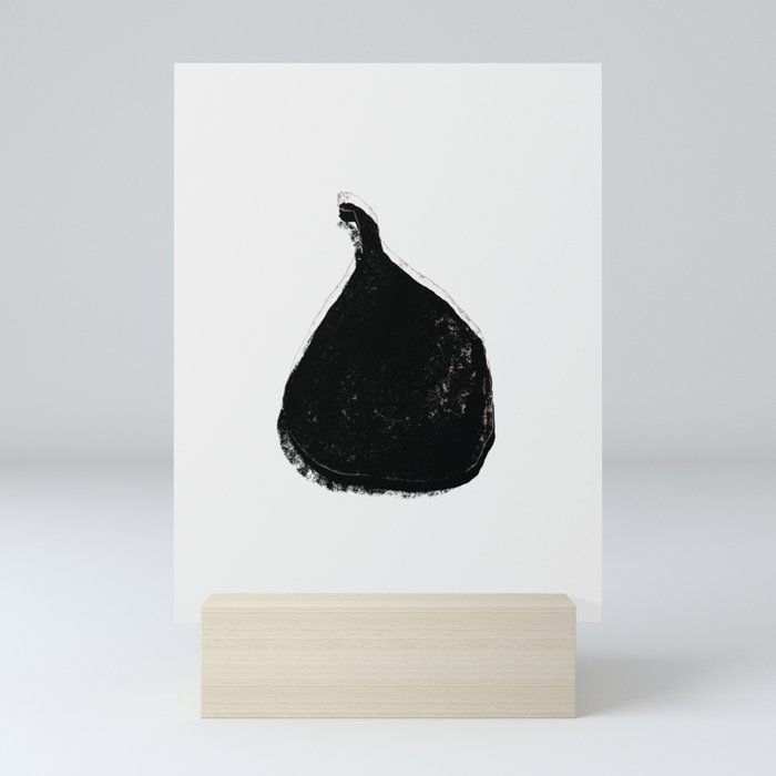 Fig BLACK MINIMAL Mini Art Print