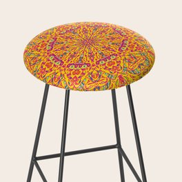 Dancing Colorful Pyramids Bar Stool