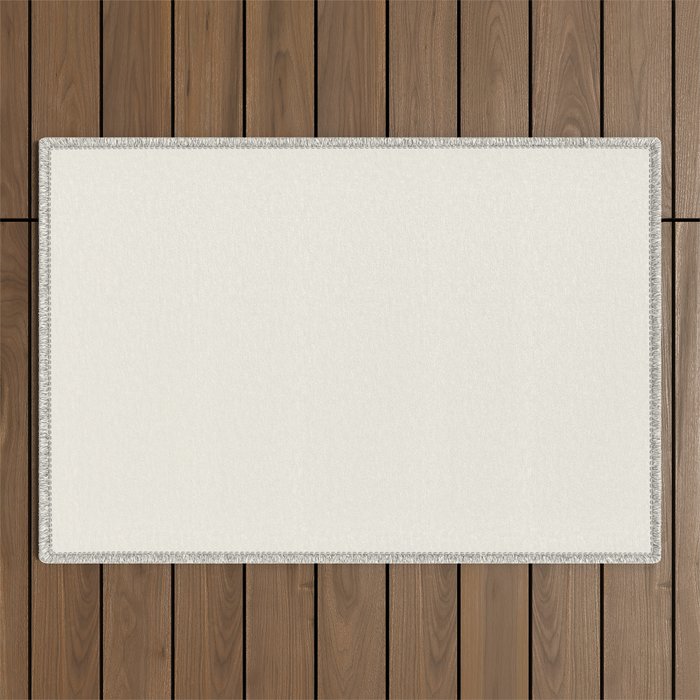 White Linen Outdoor Rug