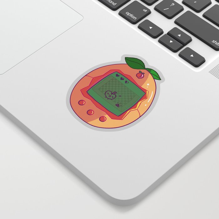 Peachy Tamagotchi Sticker