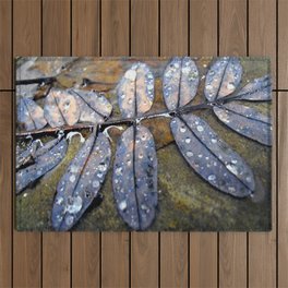 Rainy Leaves Outdoor Rug
