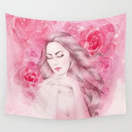 Rosy Wall Tapestry