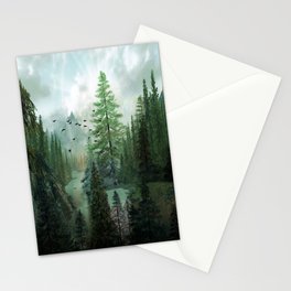 Mountain Morning 2 Stationery Card