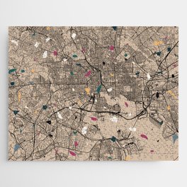 Baltimore USA - Terrazzo City Map Collage  Jigsaw Puzzle