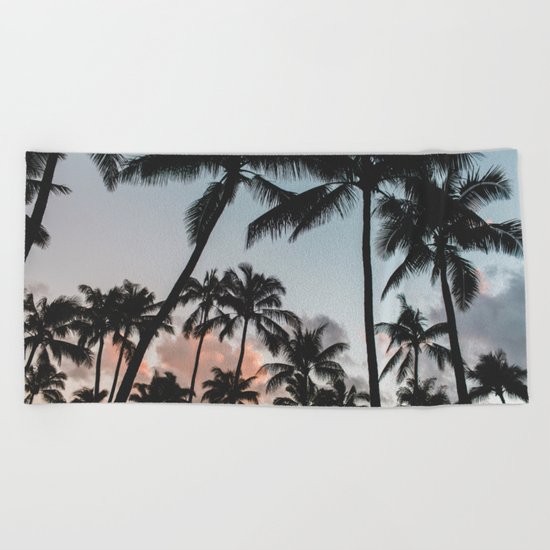 Summer Silhouette Beach Towel