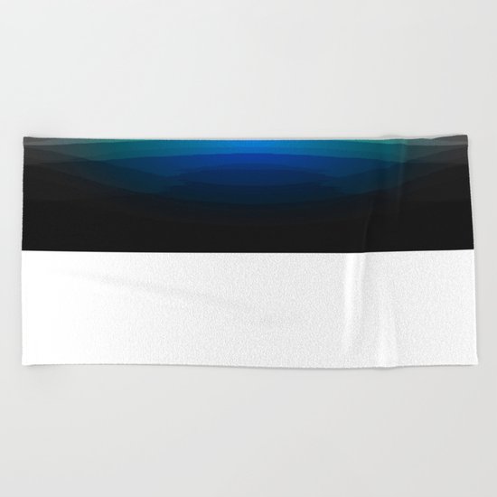 Blue Sunrise Beach Towel