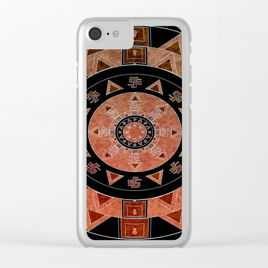ethnic circle Clear iPhone Case