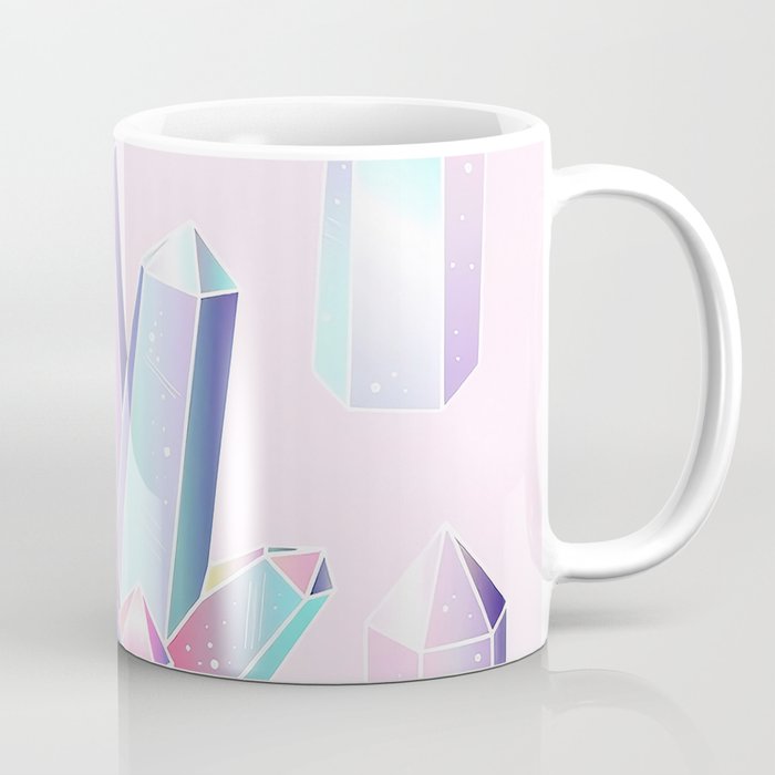 Pastel Rainbow Crystals Coffee Mug