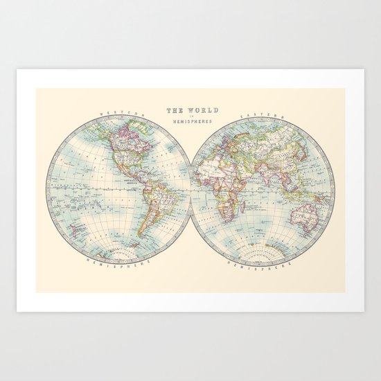 Hemispheres Art Print