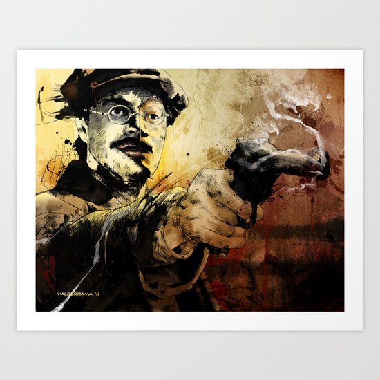 Halk Mask Art Print