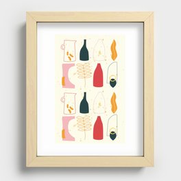 Abstract Everyday Objects Recessed Framed Print