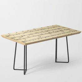 Antique Sheet Music Coffee Table