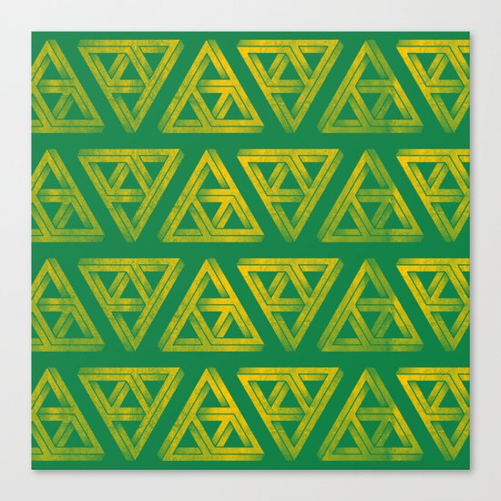 Penrose Triforce Pattern Canvas Print